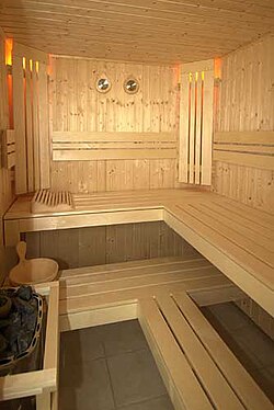 Sauna in un centro estetico