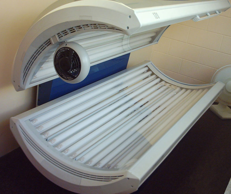 Solarium in un centro estetico